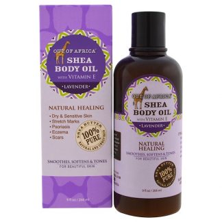 OUT OF AFRICA, SHEA BODY OIL, WITH VITAMIN E, LAVENDER, 9 FL OZ / 266ml