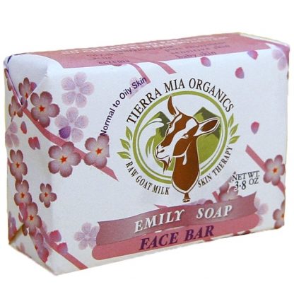 TIERRA MIA ORGANICS, RAW GOAT MILK SKIN THERAPY, FACE BAR, EMILY SOAP, 3.8 OZ