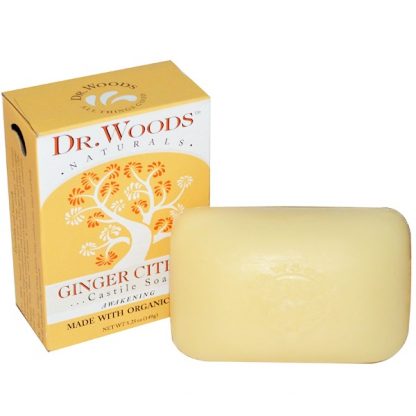 DR. WOODS, CASTILE SOAP, GINGER CITRUS, 5.25 OZ / 149g