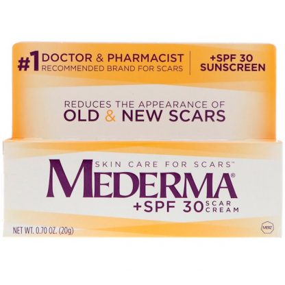 MEDERMA, SCAR CREAM, +SPF 30, 0.70 OZ / 20g