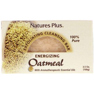 NATURE'S PLUS, OATMEAL EXFOLIATING CLEANSING BAR, 3.5 OZ. (100g