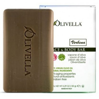 OLIVELLA, FACE & BODY BAR, VERBENA, 5.29 OZ / 150g