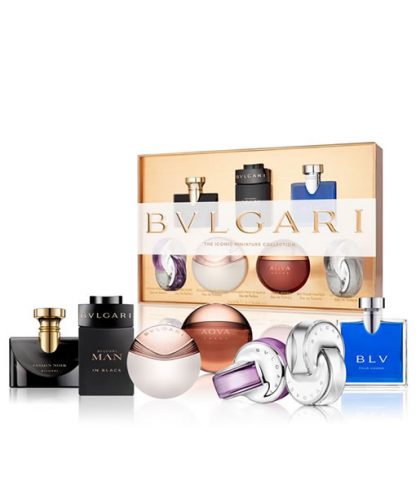 BVLGARI THE ICONIC MINIATURE COLLECTION GIFT SET FOR MEN AND WOMEN