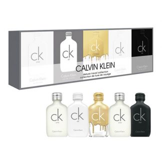 CALVIN KLEIN CK DELUXE TRAVEL COLLECTION 5 PCS GIFT SET FOR UNISEX