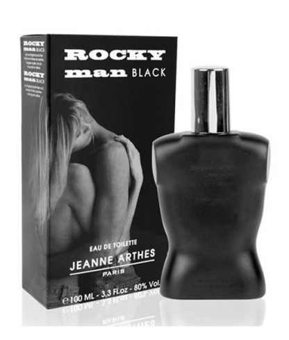 JEANNE ARTHES ROCKY MAN BLACK EDT FOR MEN