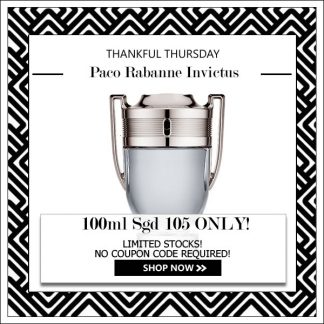 PACO RABANNE INVICTUS POUR HOMME EDT FOR MEN 100ML [THANKFUL THURSDAY SPECIAL]