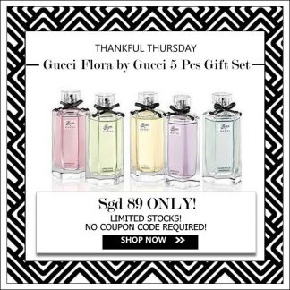 GUCCI FLORA BY GUCCI 5 PCS MINIATURE GIFT SET FOR WOMEN [THANKFUL THURSDAY SPECIAL]