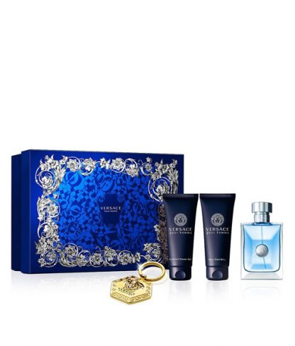 VERSACE POUR HOMME KEYCHAIN GIFT SET FOR MEN